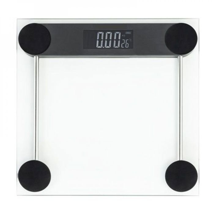 Elite Pèse-personne numérique180 kg Ecran rétroéclairé Balance de poids Verre trempé