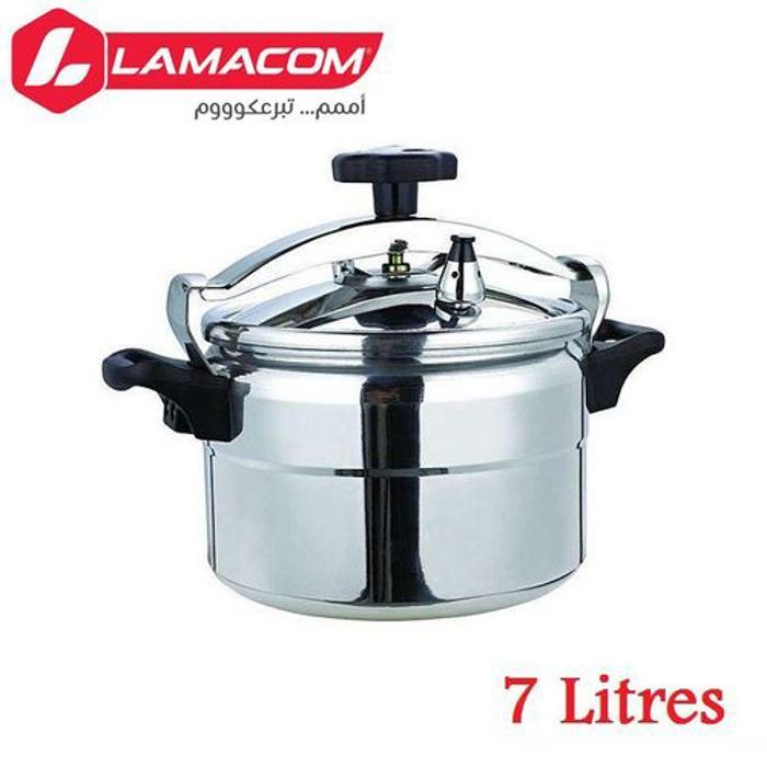 Lamacom Autocuiseur Aluminium 7 Litres + Panier, Cocotte Aluminium