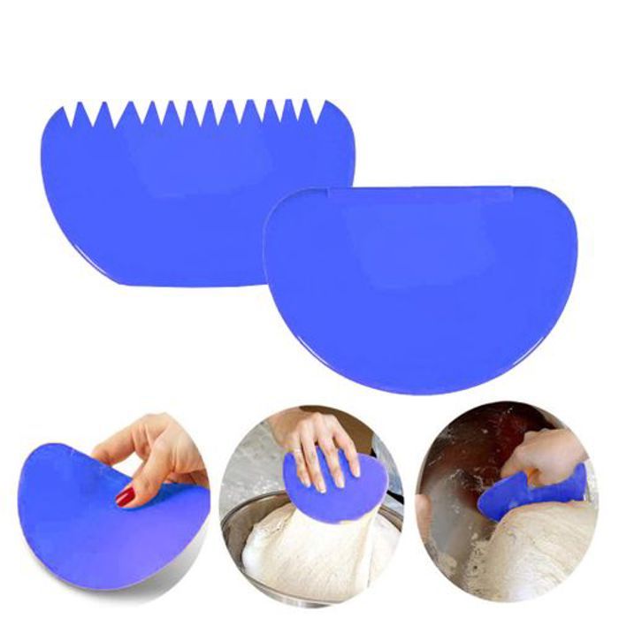 Coupe pâte + Grattoir à dents pour décoration de gâteau, Spatules pour Pâtisserie