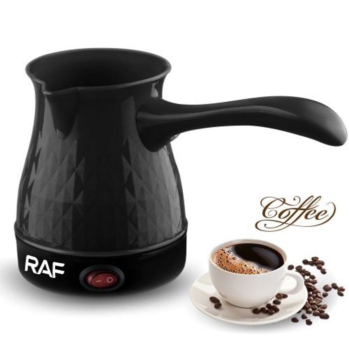 RAF Cafetière électrique 0.5 L, Tasse chauffante électrique pour lait et café