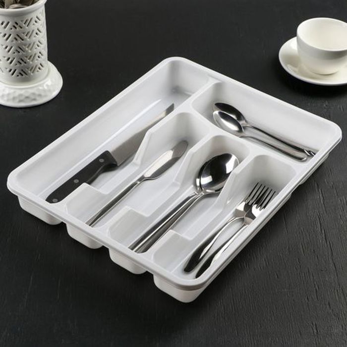 Range couverts plastique, Organisateur cuillères, Porte ustensiles de cuisine