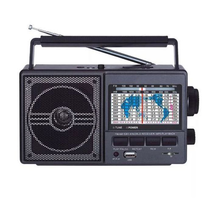 Radio Multibande - GENERIC - Rechargeable - FM/AM/SW - Lecteur USB et Carte TF - Haute Sensibilité