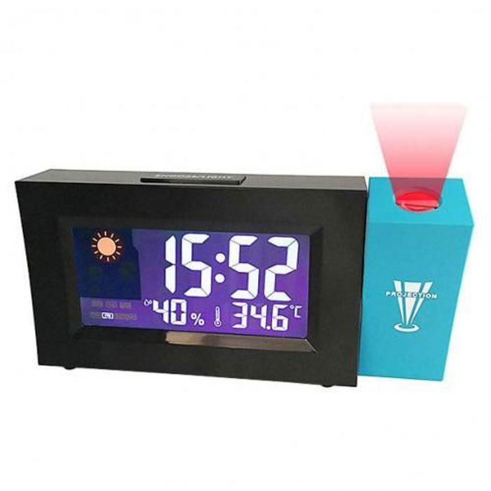 Horloge De Projection, Réveil De Chevet Affichage De L'humidité et Température