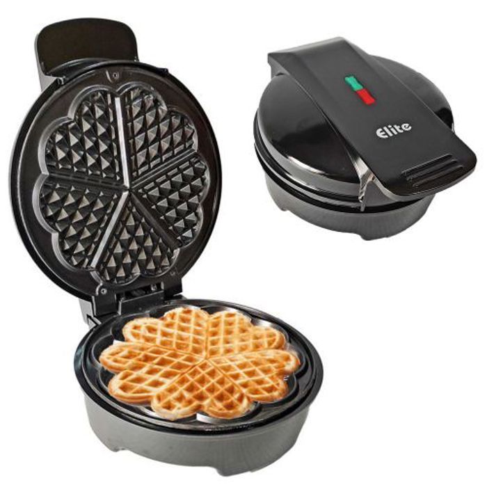 Elite Machine à gaufres, Gaufrier électrique anti-adhésive, Appareil à waffles