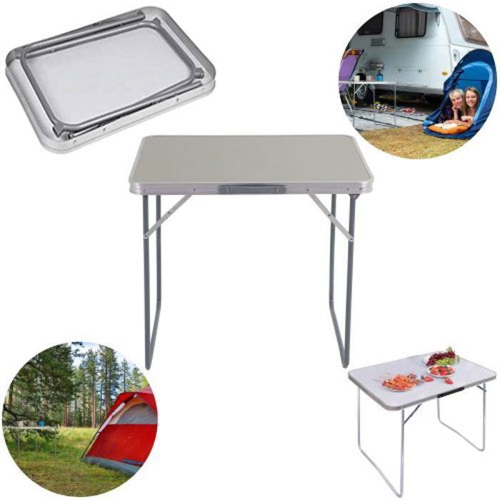 Table de Camping pliable, adaptée aux voyage de pique-nique, jardin ou au salon
