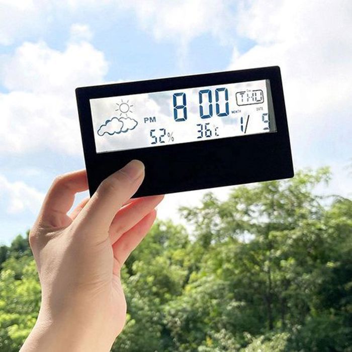 Horloge numérique écran Transparent affichage de calendrier température & météo
