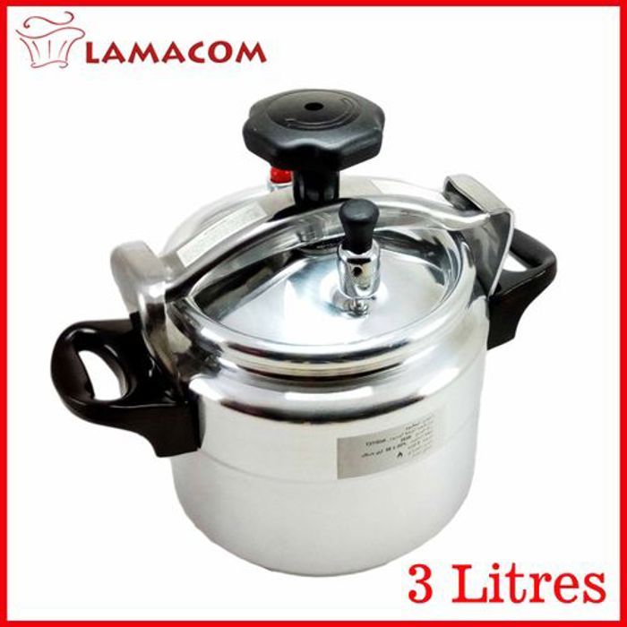 Lamacom Autocuiseur Aluminium Eco 3L + Panier // Cocotte Aluminium 3L