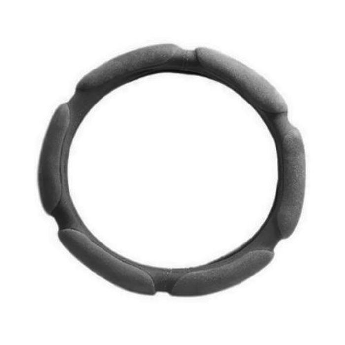 Couvre volant de voiture antidérapant // Housse de volant doux - Couverture chaude 38 CM - Gris