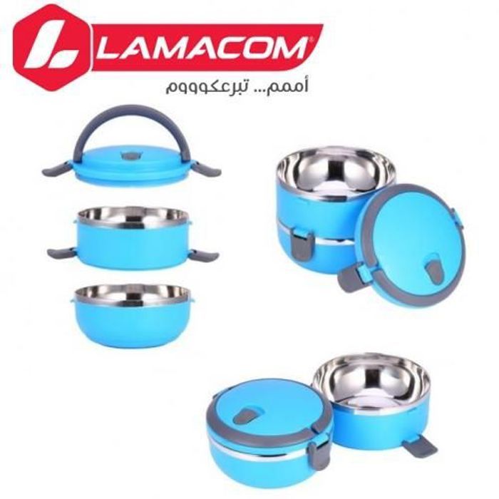 Boite à repas isotherme, Lunch Box à 2 Niveaux -  Porte manger isolé En Inox