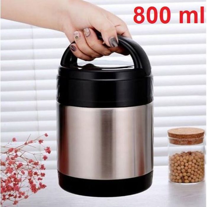 Thermos 800 ML en Acier Inoxydable, Boîte à Lunch isotherme