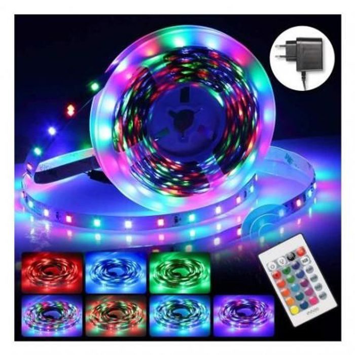 Bande de lumière a LED 5M avec télécommande // RGB COULEURS / bande led