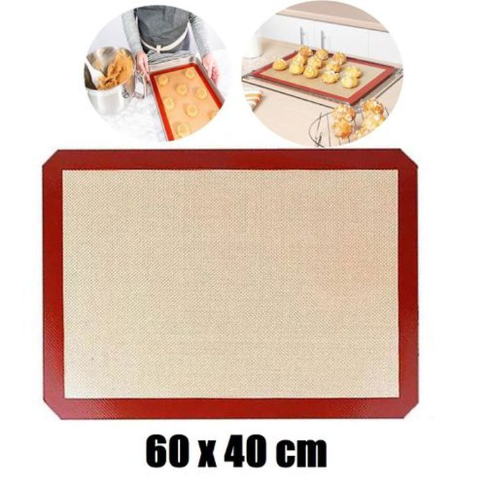 Tapis de four Réutilisable en Silicone Antiadhésif tapis de cuisson 60x40cm
