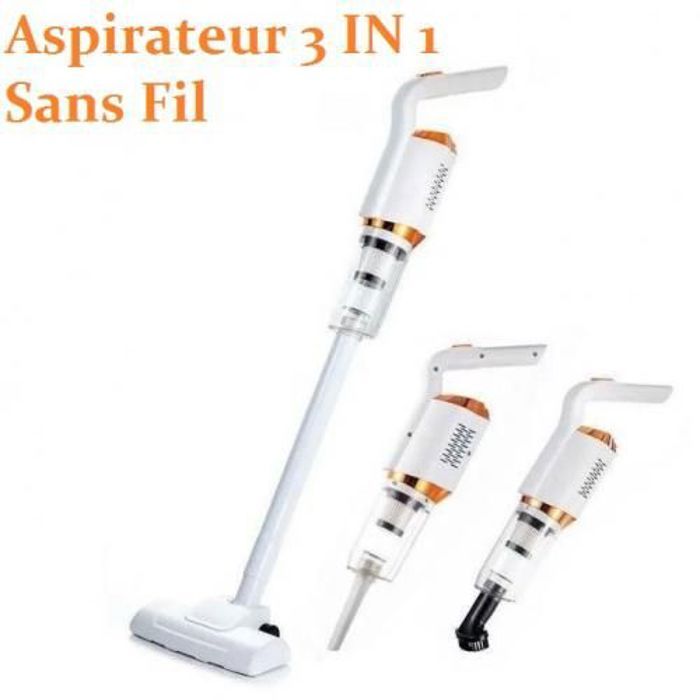 Balai Aspirateur Sans Fil Aspirateur Moquette, Sol et Voiture, Aspirateur 3en1