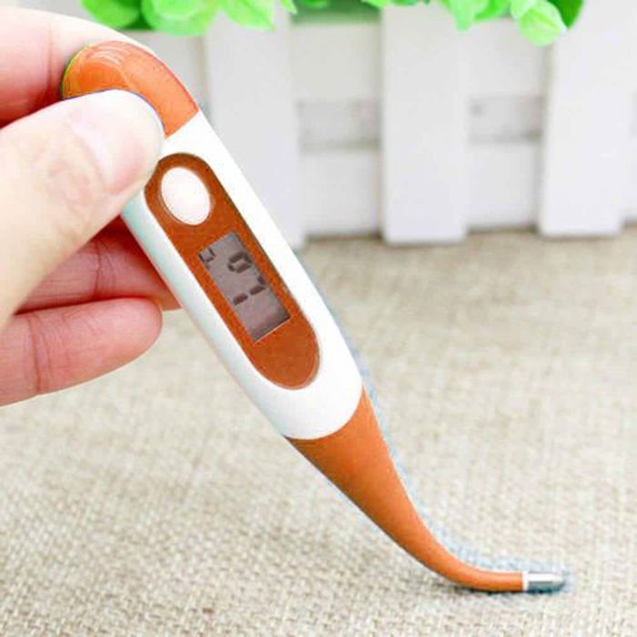 Thermomètre Digital Marron, Mesure Température Précis Adulte et Enfants