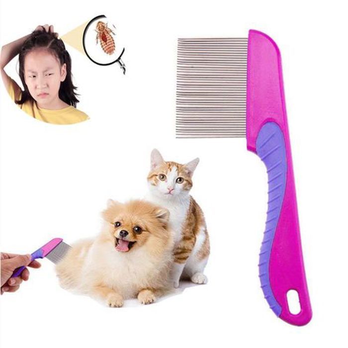 Peigne & Brosse anti-poux à dents fines Peigne à cheveux Peigne de poux pratique