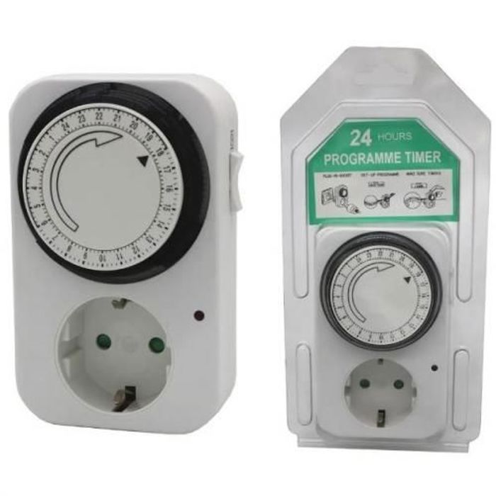 Minuterie électronique prise EU, économie d'énergie 24 h, Programmer timer