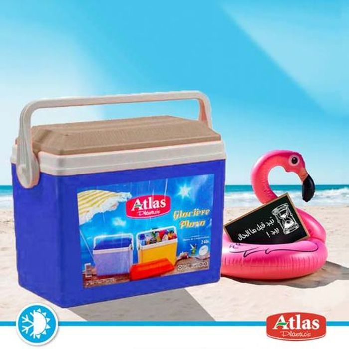Atlas Glacière Isotherme 28L  // Distributeur de boissons - Chauds & Froids // Durée de Conservation 24h - Atlas Plastics