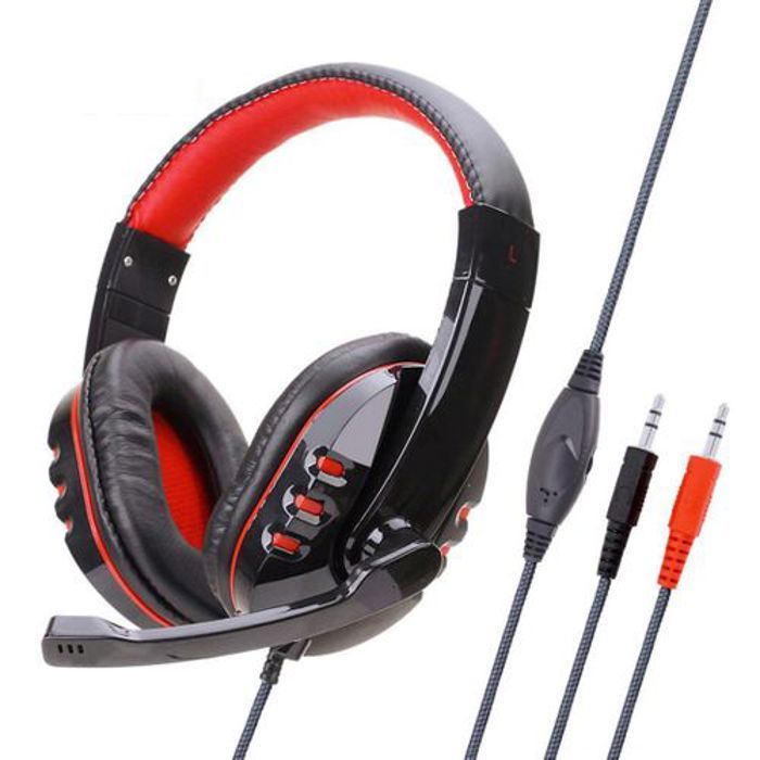 Casque filaire de Gaming, Casque stéréo HIFI pour PC & téléphone Jack 3.5mm
