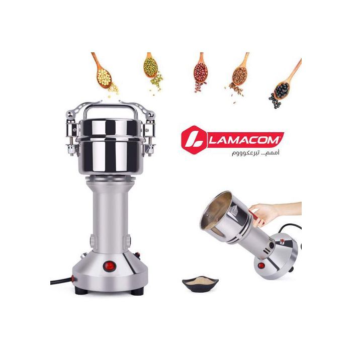 Lamacom Moulin à épices électrique 150g, Moulin à grains INOX, Machine de Meulage