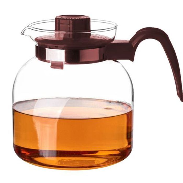 Carafe preuve de flamme en verre 1.5 L, Théière  pour thé, café, thé au herbes