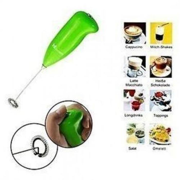 Mini Mixeur Batteur à piles pour préparer votre cappuccino, Milch-shakes Omelett