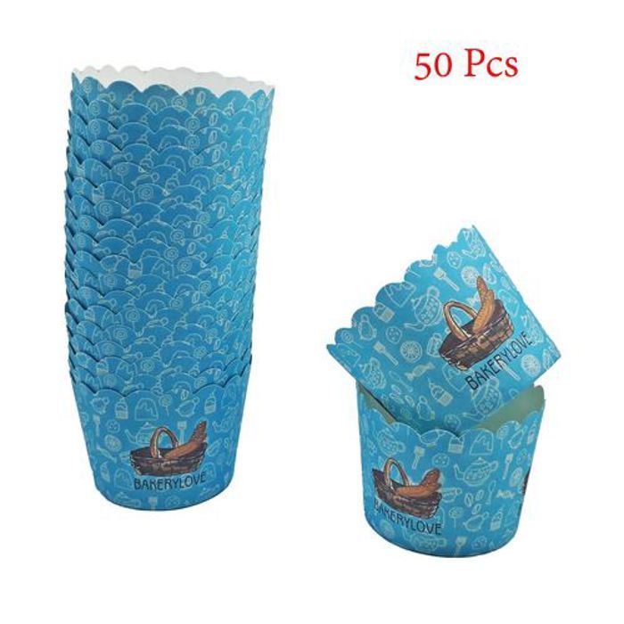 Ensemble de 50 Mini Tasses De Cuisson En Papier doublure pour Muffin, Cupcake