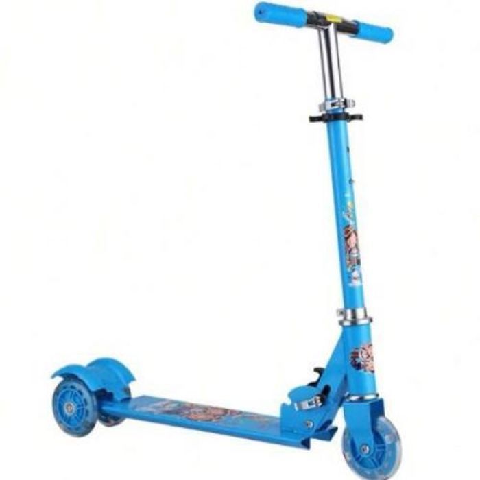 Trottinette Pliable 3 Roue en métal -Bleu