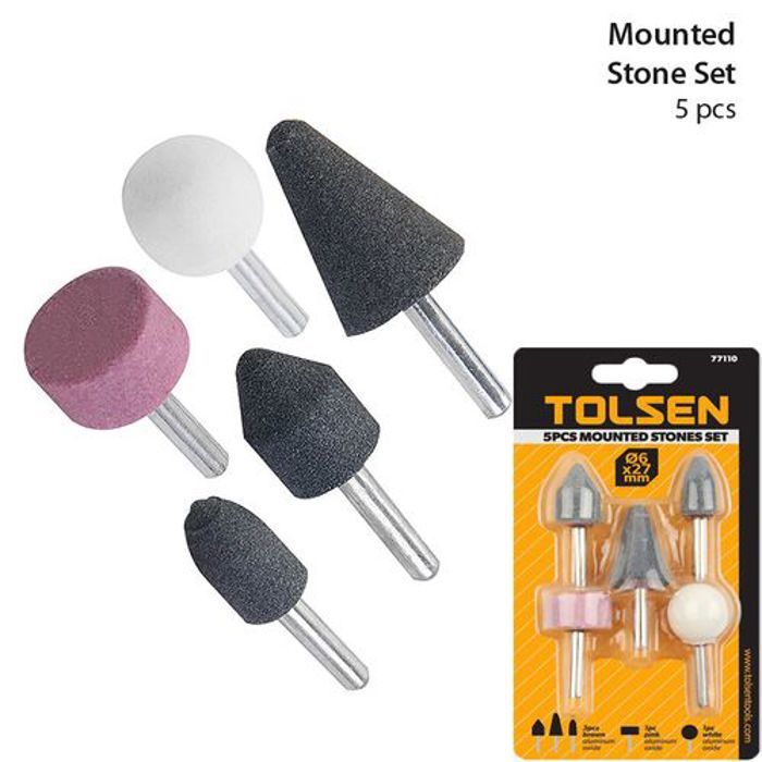 Ensemble de 5 pierres montées robustes, Mounted Stones SET,  Accessoires de Perceuse
