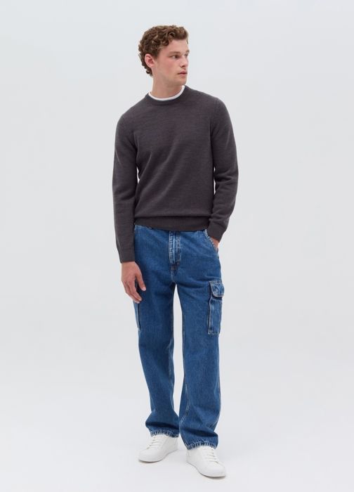 Pull col rond - Slate Grey