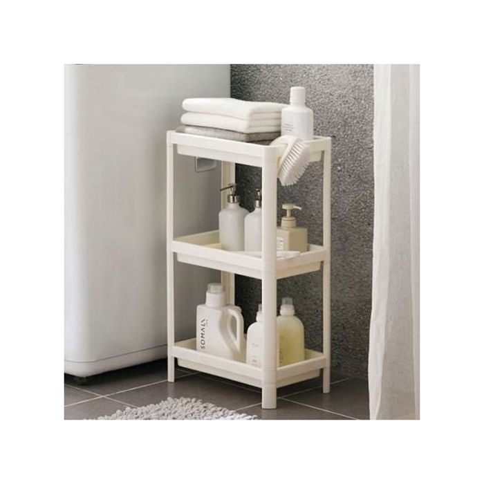 Étagère - Plastique - 3 niveaux - Résistante - Anticorrosion - Imperméable
