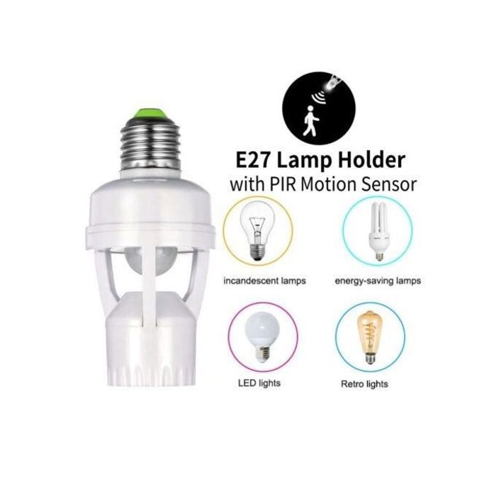 Lampe LED E27 avec Capteur de Mouvement PIR pour Salon et Extérieur