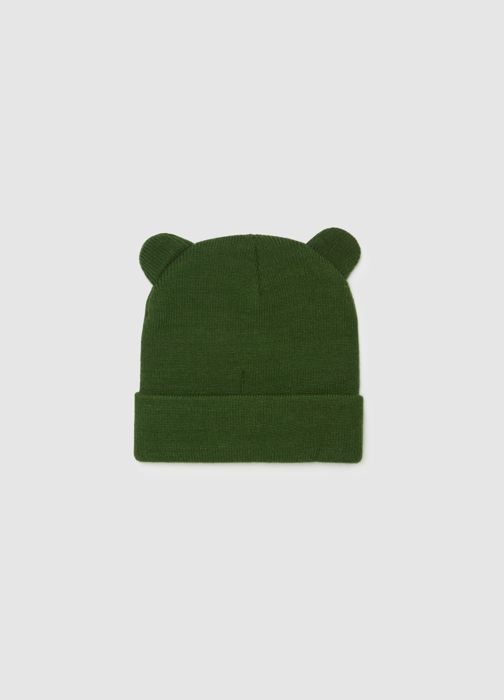 Bonnet tricoté avec oreilles - Grass Green