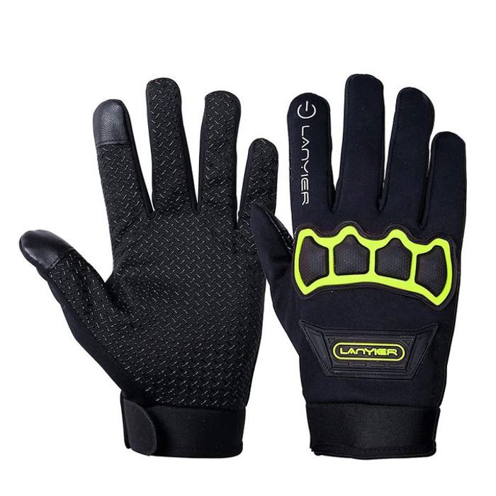 Gants de moto antidérapants avec écran tactile pour hommes