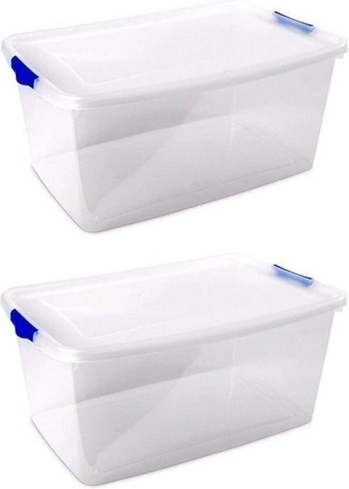 Pack 2 Smartbox - 40L + 60L avec Roues - Transparent