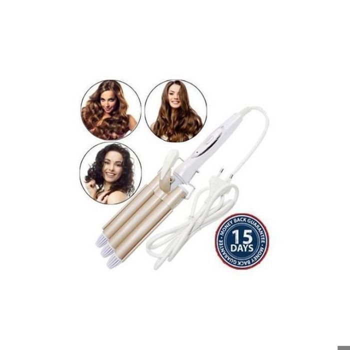 Bigoudi à température réglable - 3 tubes pour boucler vos cheveux