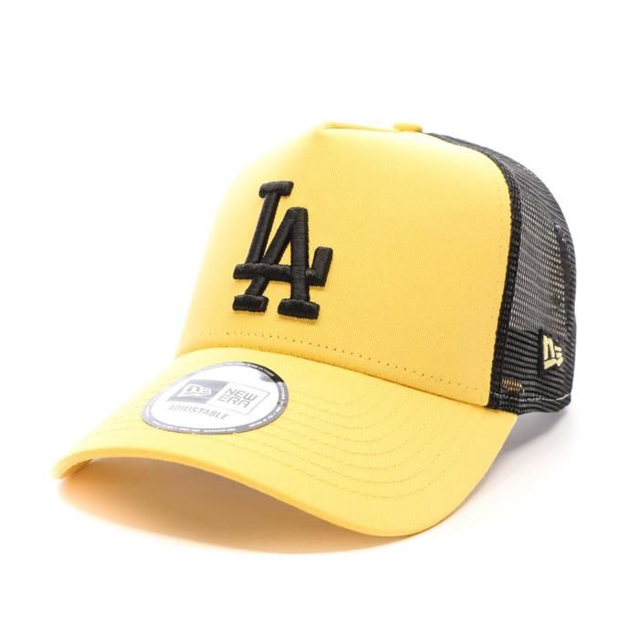 Casquette - New Era - League Trucker - Jaune/Noir - 100% Coton - Sportswear