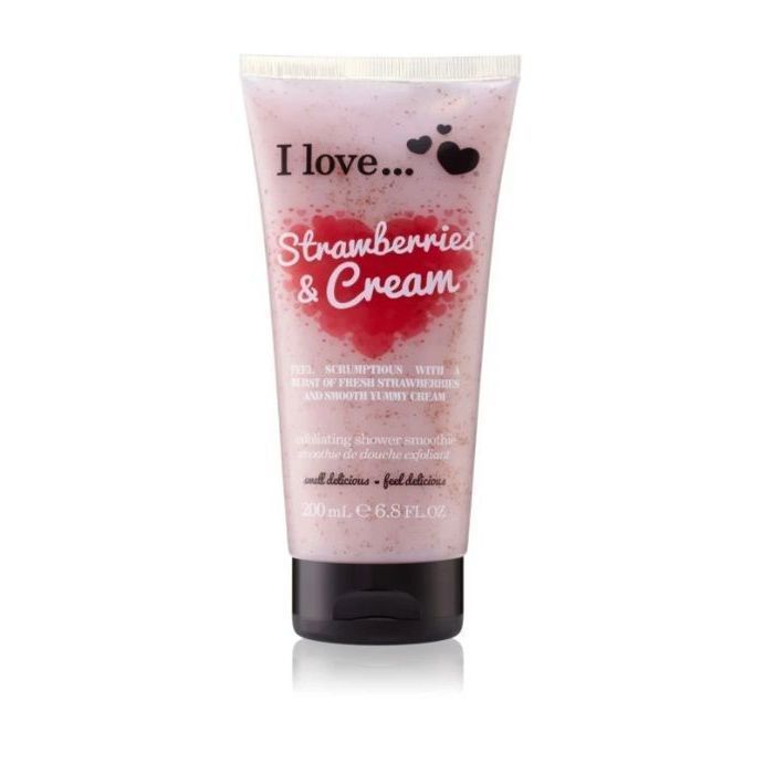 Gommage corporel - J'aime... - Fraises et crème - 200ml - Exfoliant - Nourrissant