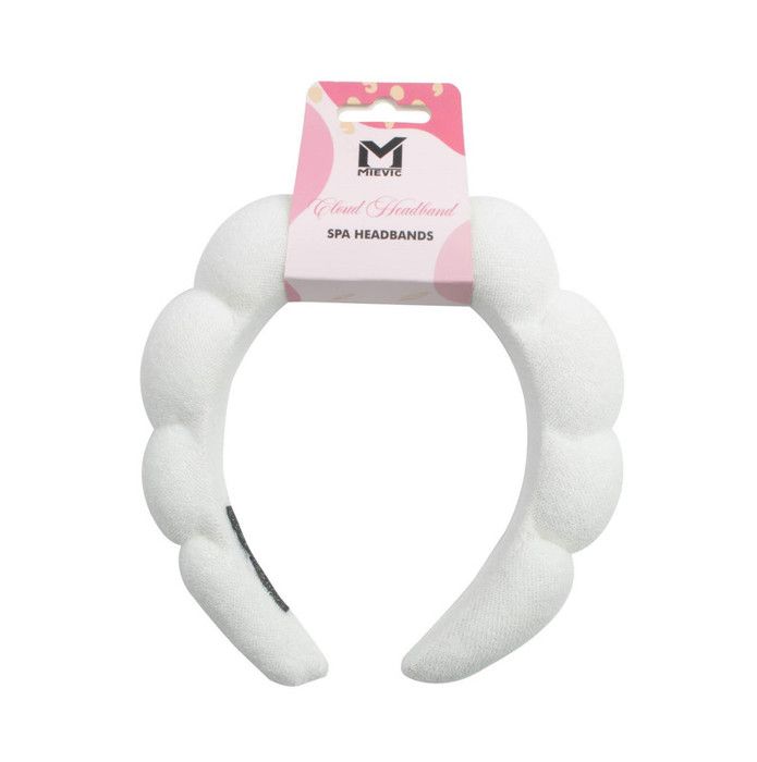 Bandeau doux à bulles BLANC