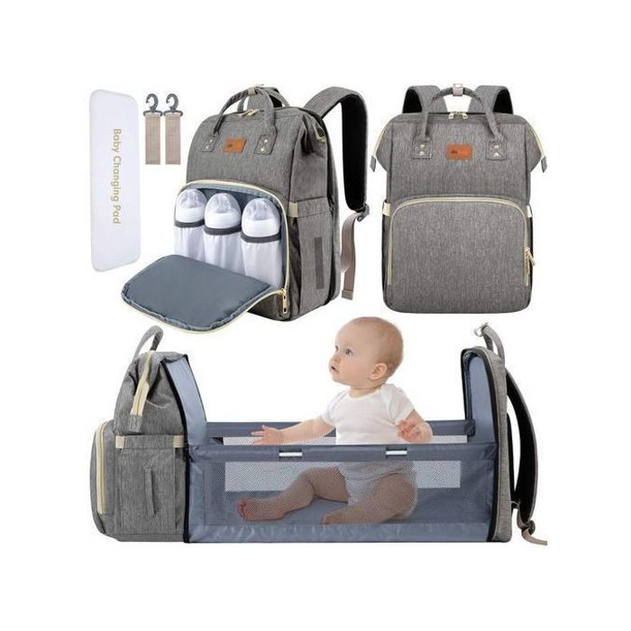 Sac à Dos Avec Lit Confortable pliable pour Bébé, Berceau respirant, panier de couchage pour bébé