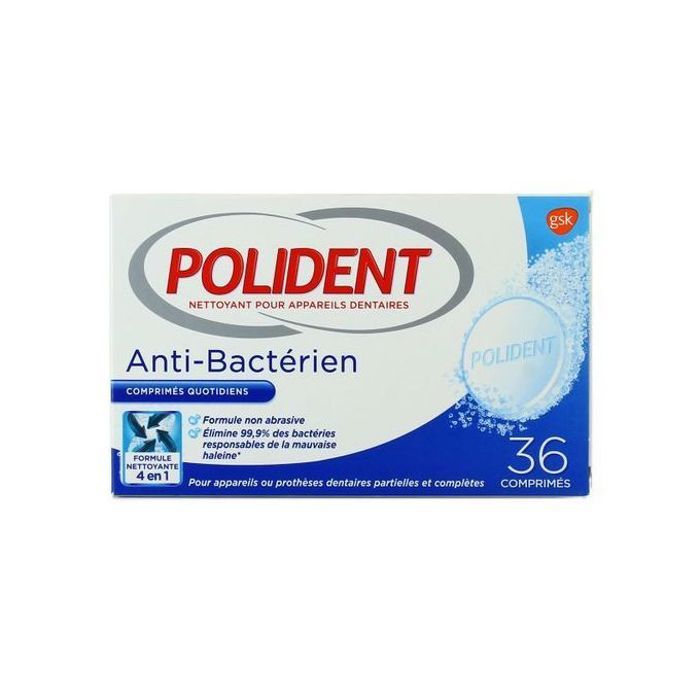 Nettoyant Desinfectant anti-bactérien pour appareil dentaire 36 pièces