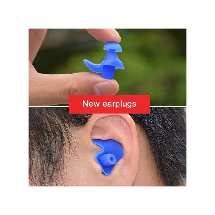 Bouchons d'oreille en silicone de natation professionnel pour adulte et enfant