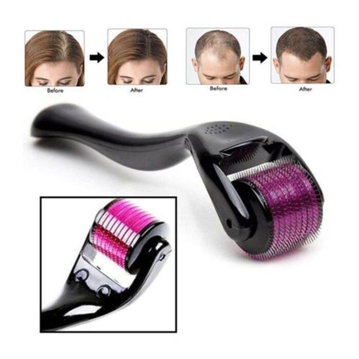 Derma Roller - GENERIC - 0.5 mm - Stimule Repousse Cheveux - Pousse Barbe - 540 Aiguilles