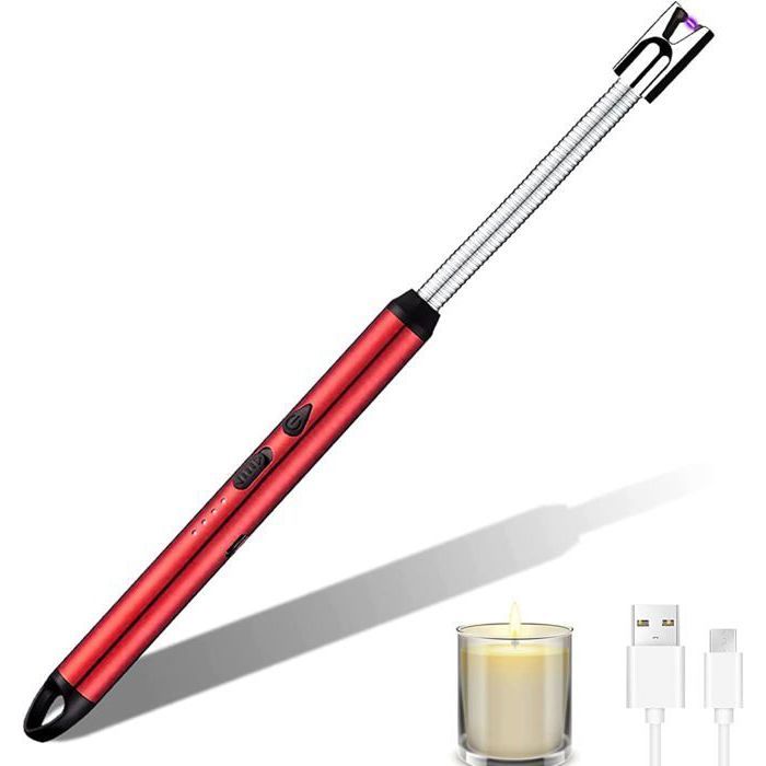 Briquet Électrique,USB Rechargeable Briquet Électrique (couleur aléatoire)