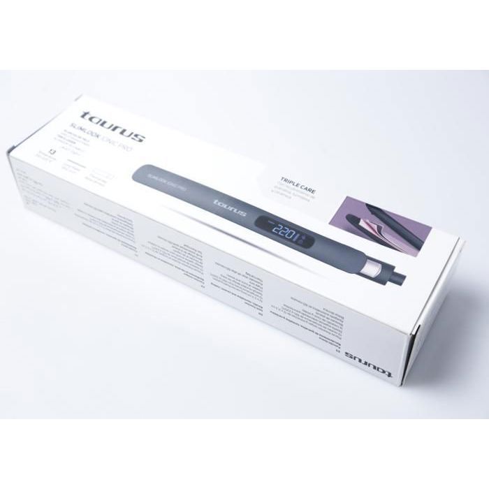 TAURUS - Lisseur Slimlook - 220W - Fonction ionique - Plaques en kératine, tourmaline, céramique