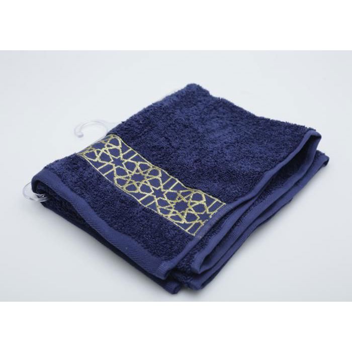 SERVIETTE TOILETTE ARABESQUE 500GSM NAVY 40*70