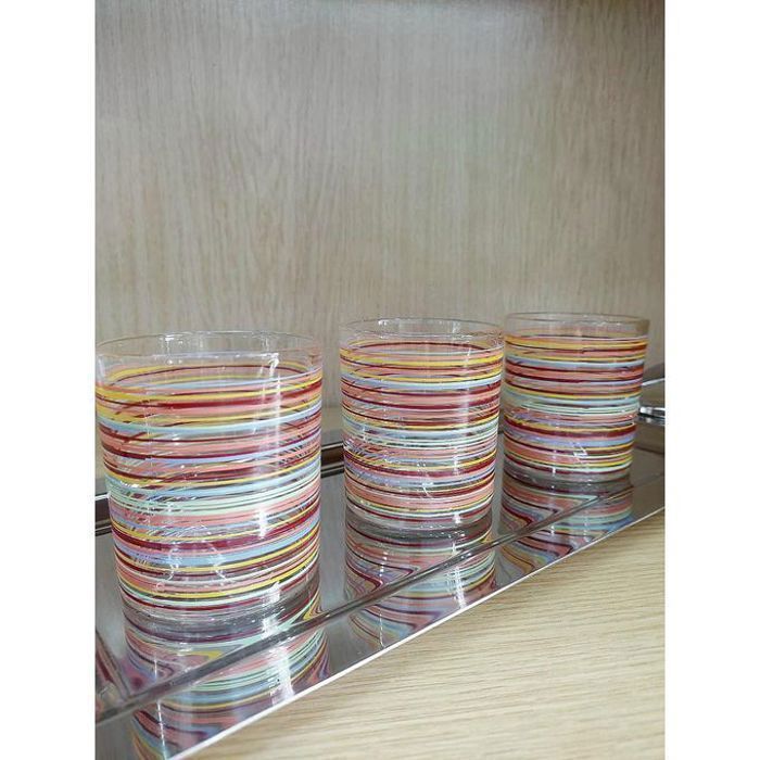 Set de 3 Verres à Eau Sunset 250 ml hauteur 8,5CM