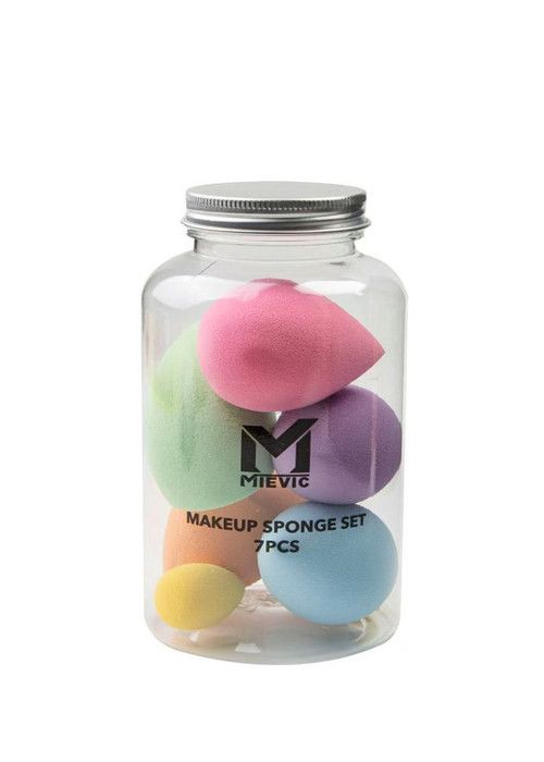 Set de 7 éponges à maquillage pastel
