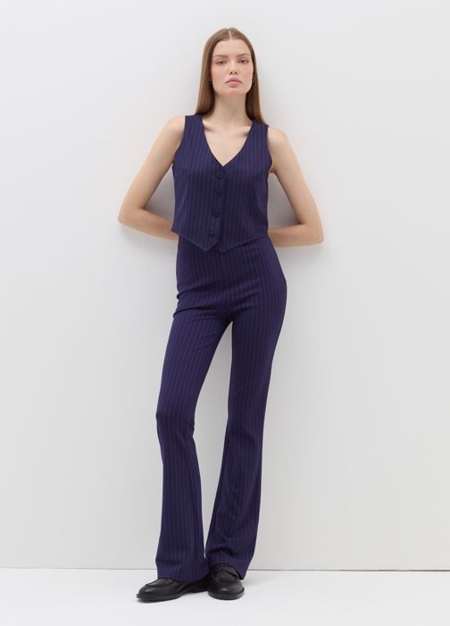 Legging stretch coupe évasée - Navy Blue
