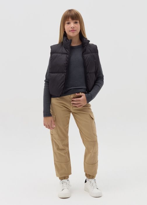 Le jogger cargo en coton stretch - Light Beige