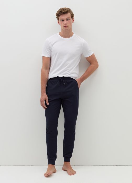 Pantalon de pyjama - OVS HOUSEBRAND - Night Blue - 100% coton - Cordon de serrage - Poches italiennes